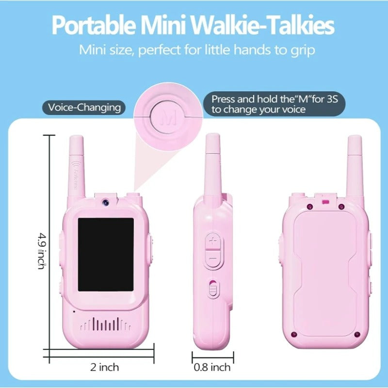 2 Pack Digital Walkie Talkie