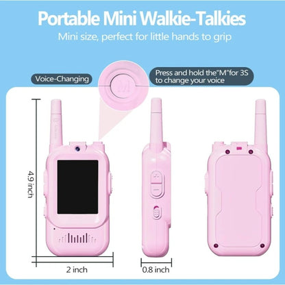 2 Pack Digital Walkie Talkie
